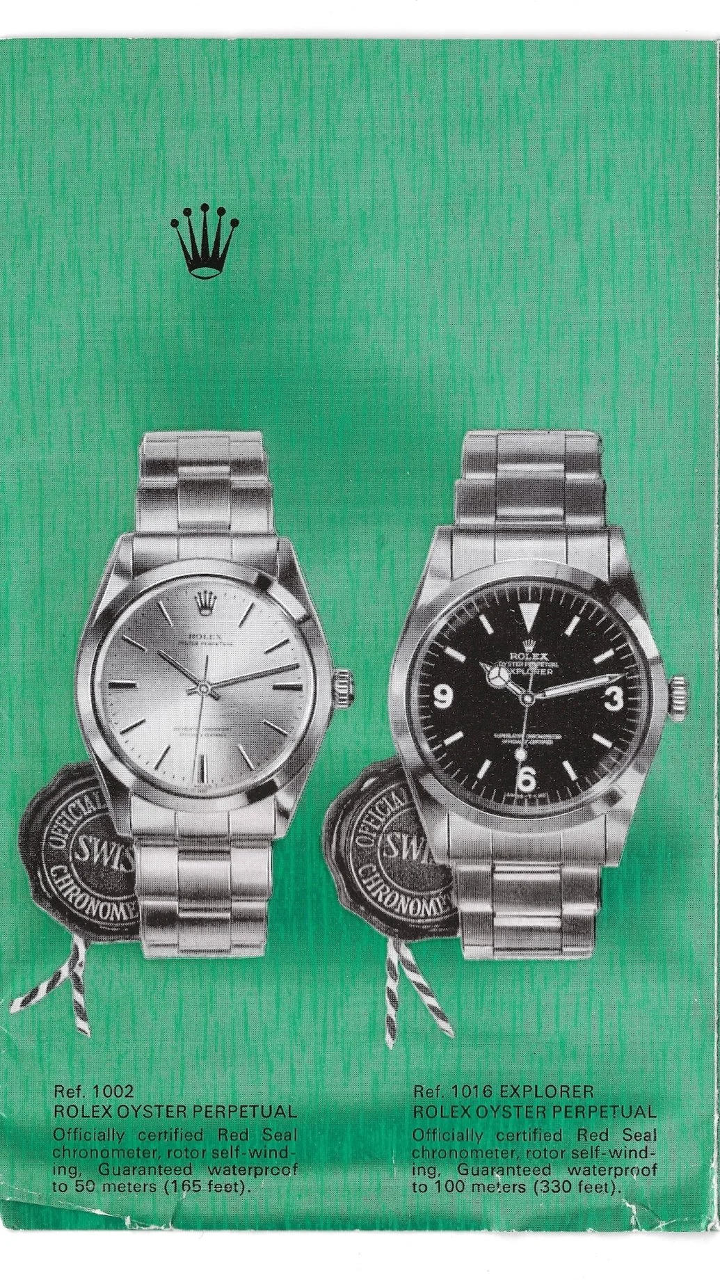 ROLEX グリーンレザーケース 説明書付き Original Genuine Rolex Green With Beige Watch Box From the